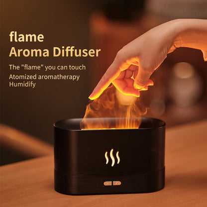 Led Essential Oil Flame Lamp Difusor